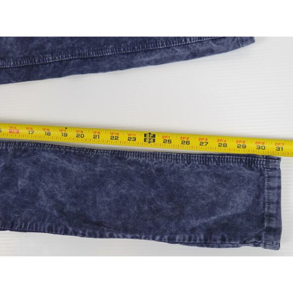 Free‎ People Womens 27 Corduroy Chino Straight Leg Mid Rise Navy Blue Pants - Picture 11 of 12